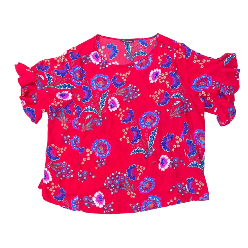 ❤️Woman’s Zac & Rachel floral blouse size 3X